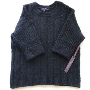 NWT OLIVIA SKY BLACK KNIT SWEATER